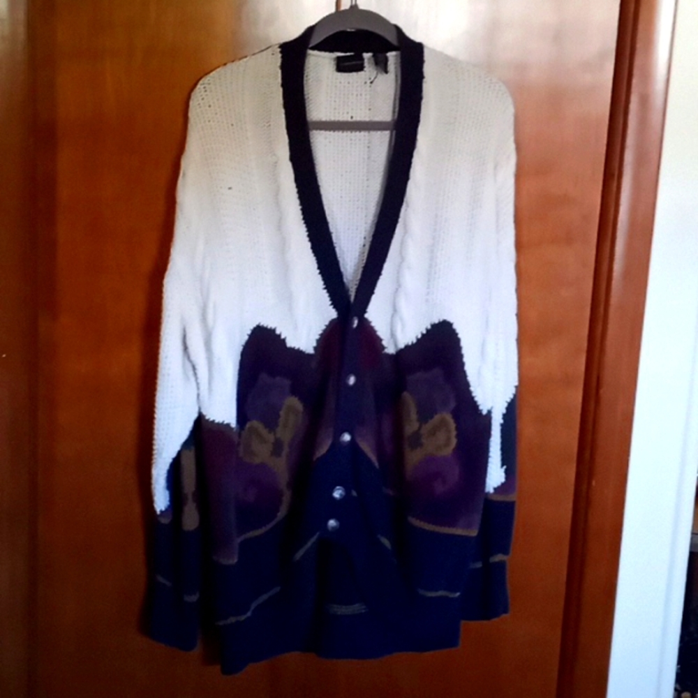 EUC Vintage Structure Handknitted Sweater Size Large
